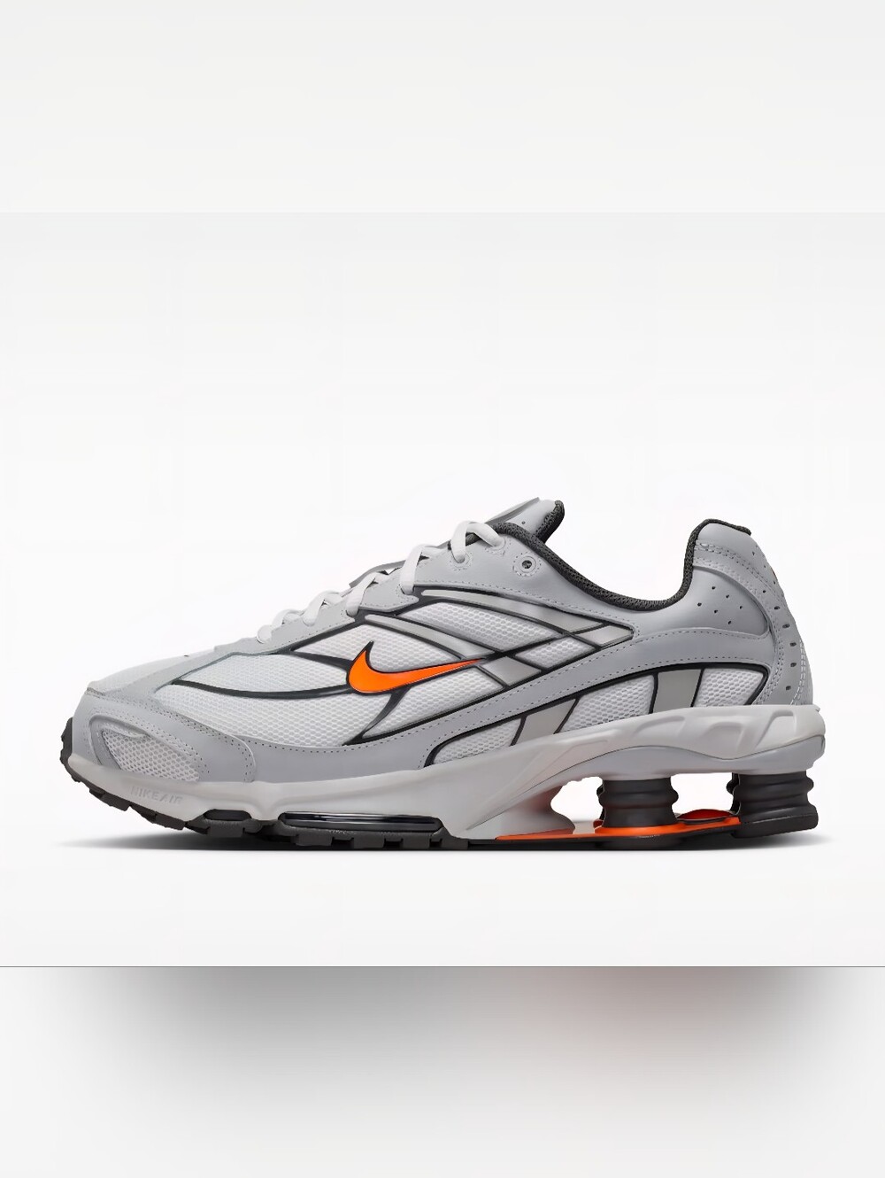 Nike Shox Ride 2 Mens Size 11 / 45 Photon Dust Light Gray/Total Orange